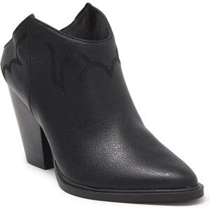 Dolce Vita Sola Black Western Ankle Boots (Size 6-6.5)